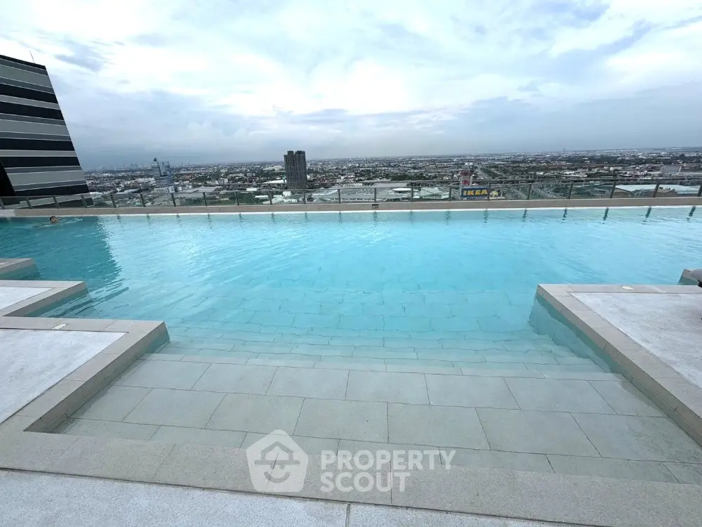Stunning rooftop infinity pool with panoramic city views