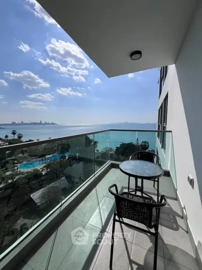 Stunning balcony with ocean view, perfect for relaxation and enjoying the sea breeze.