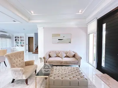 Luxurious living room with elegant furniture and modern decor