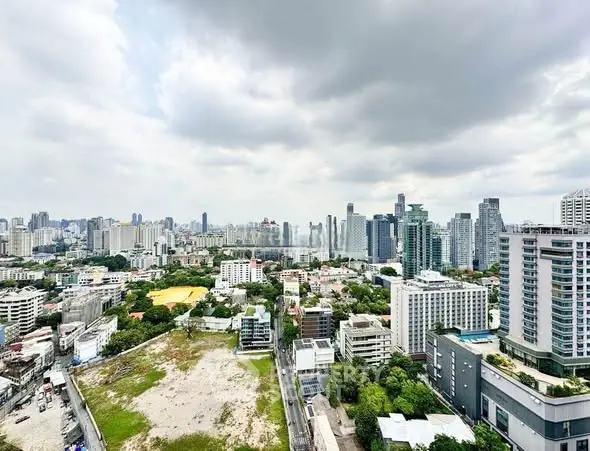Stunning cityscape view showcasing modern skyline and urban landscape.