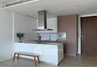 Modern kitchen with sleek design and integrated appliances