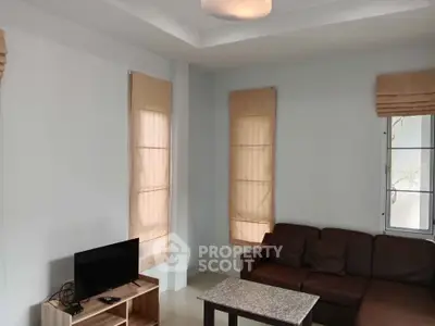 Cozy living room with modern furniture and natural light