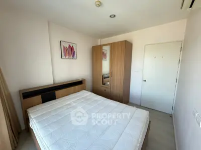 Cozy bedroom with modern furniture and natural light