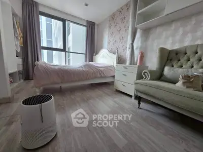 Charming bedroom with elegant decor and natural light