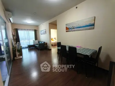 Spacious living room with elegant decor and natural light