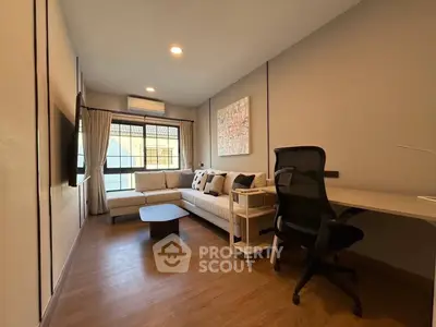 Modern living room with stylish decor and comfortable seating