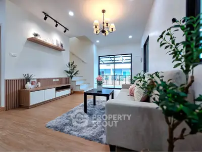 Modern living room with stylish decor and cozy ambiance