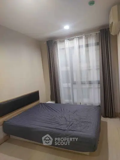 Cozy bedroom with modern design and natural light