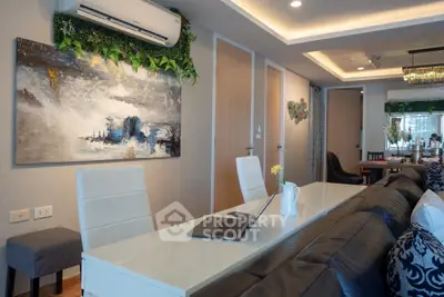 Modern living room with elegant decor and stylish furniture