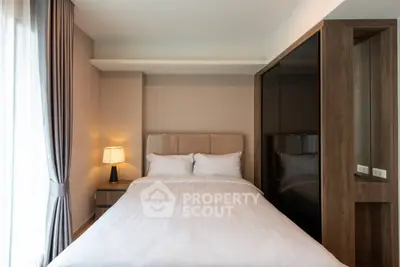 Modern bedroom with cozy lighting and elegant decor