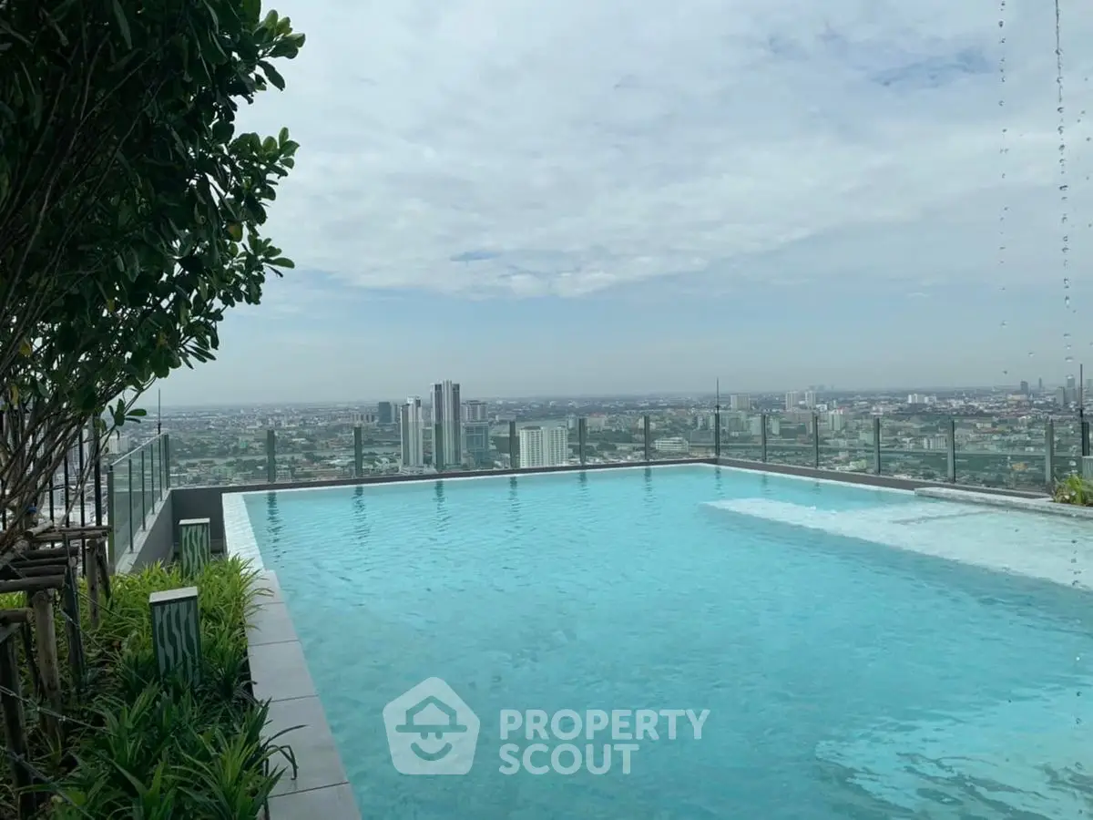 Stunning rooftop pool with panoramic city views, perfect for luxury urban living.
