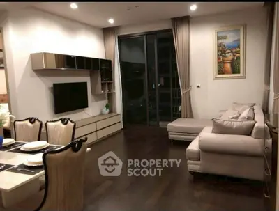 Elegant living room with modern furniture and stylish decor