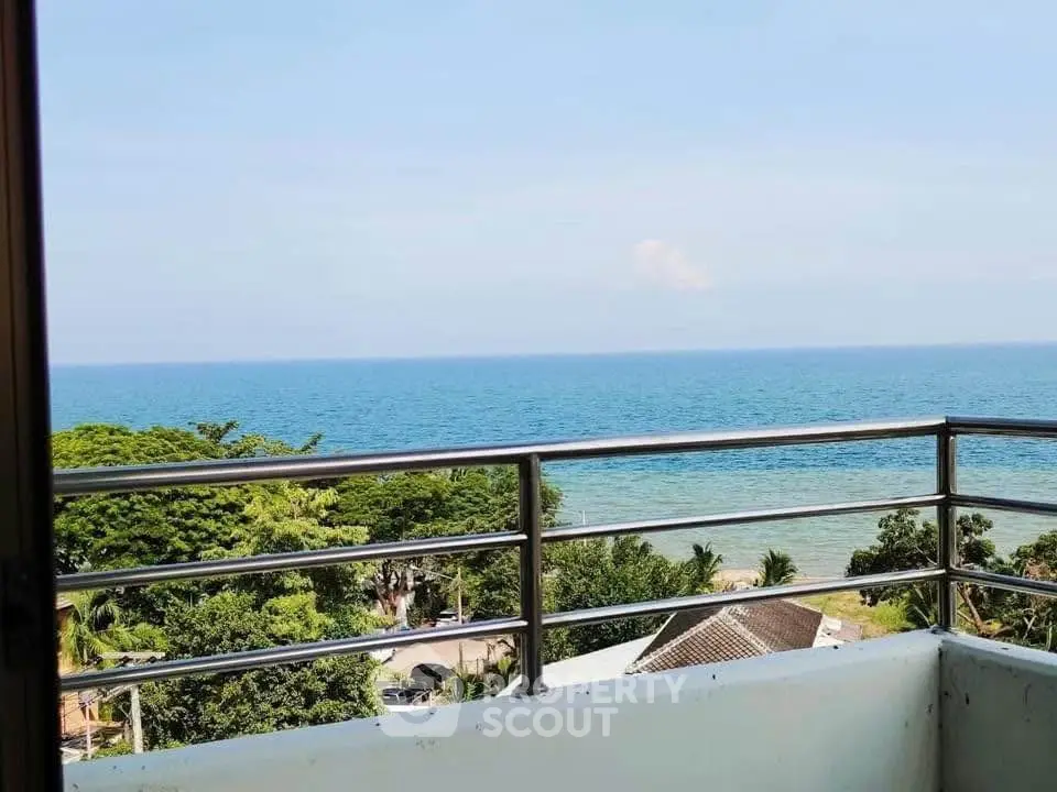 Stunning ocean view from a high-rise balcony, perfect for serene living.