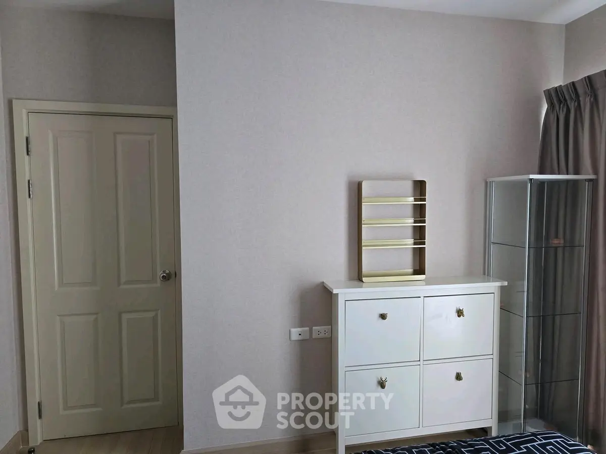 Modern interior with stylish storage and elegant decor in a bright room