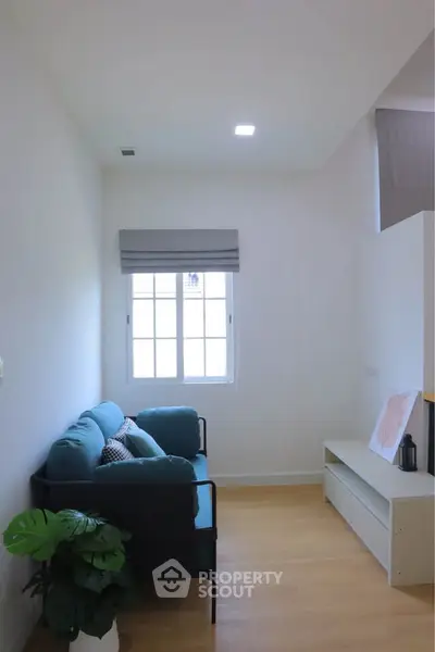 Cozy living room with natural light and modern decor