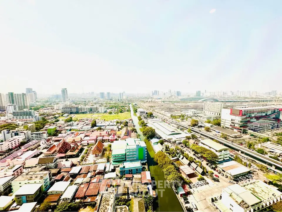 Stunning cityscape view showcasing urban development and skyline from a high vantage point.