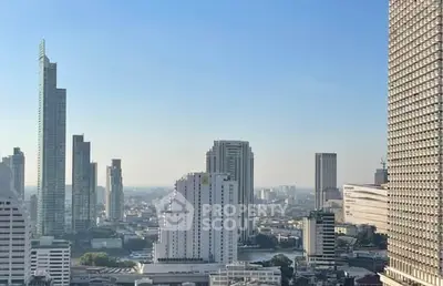 Stunning cityscape view showcasing modern skyscrapers and urban skyline.