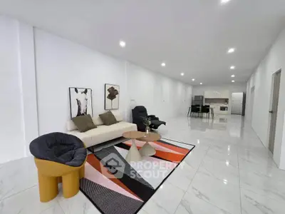 Spacious modern living room with stylish furniture and open layout, perfect for entertaining.