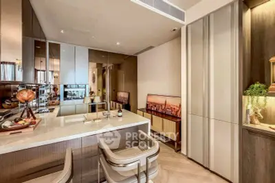 Luxurious modern kitchen with sleek design and open layout