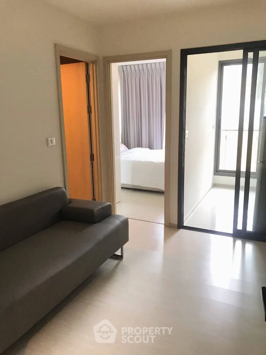 Modern apartment interior with sleek design and natural light