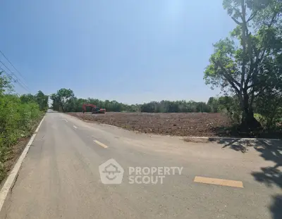 Expansive land plot with road access, ideal for development in serene natural setting.
