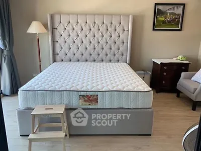 Luxurious bedroom with elegant bed and stylish decor