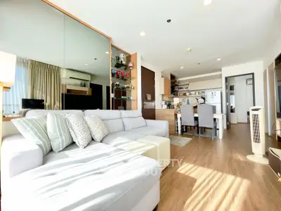 Spacious modern living room with open layout and stylish decor