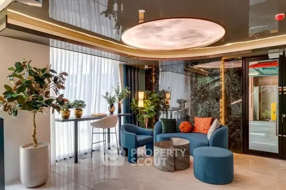 Luxurious modern living room with elegant furniture and stylish decor