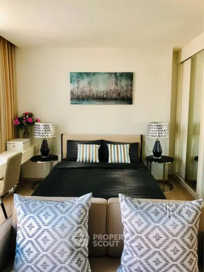 Modern studio apartment with stylish decor and cozy ambiance