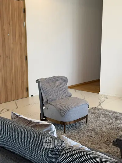 Modern living room with stylish furniture and elegant decor