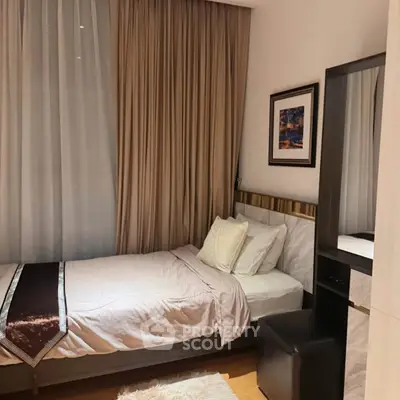 Cozy bedroom with elegant decor and soft lighting