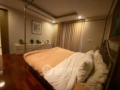 Cozy bedroom with warm lighting and elegant decor