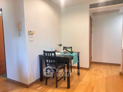 Cozy dining nook with elegant table setting in modern apartment