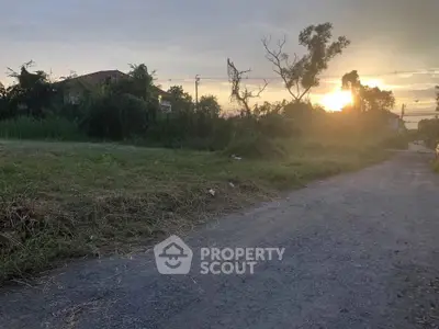 Scenic vacant land plot with sunset view, ideal for development or investment opportunities.