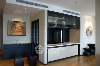 Modern interior with sleek design and stylish decor, featuring a contemporary open layout and elegant furnishings.