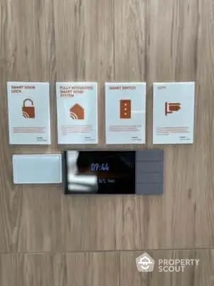 Smart home system display with security and automation features