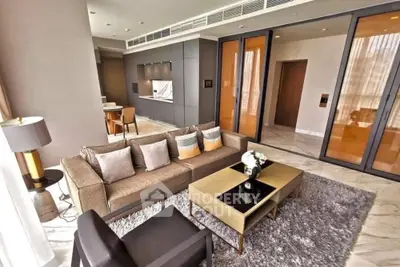Luxurious modern living room with elegant decor and open layout, perfect for stylish urban living.