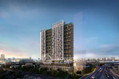 Stunning high-rise building with panoramic city views and modern architectural design.