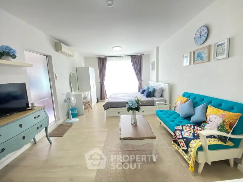 Charming studio apartment with stylish decor and natural light