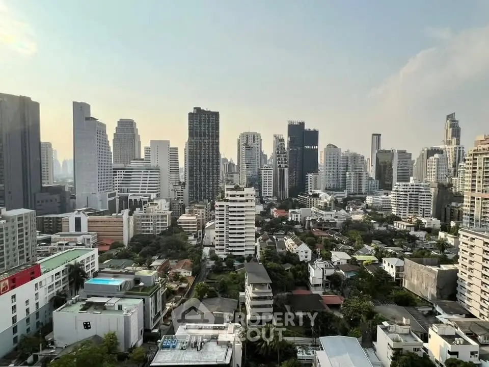 Stunning cityscape view showcasing modern skyscrapers and urban landscape, perfect for real estate investment.