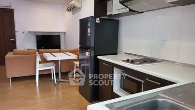 Modern kitchen with sleek design and integrated appliances