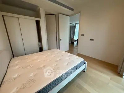 Spacious bedroom with modern design and natural light