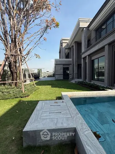 Luxurious modern villa with private pool and spacious garden