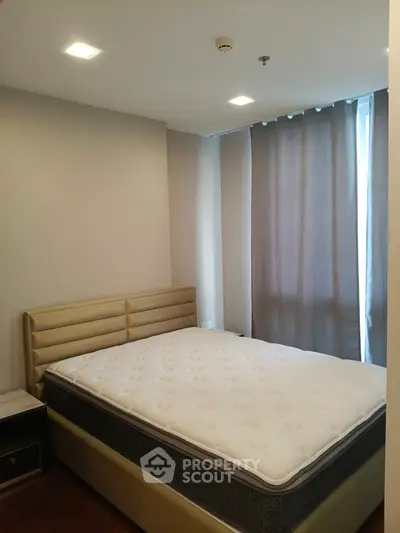 Modern bedroom with elegant design and natural light