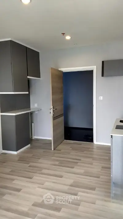 Modern minimalist kitchen with sleek cabinetry and open layout