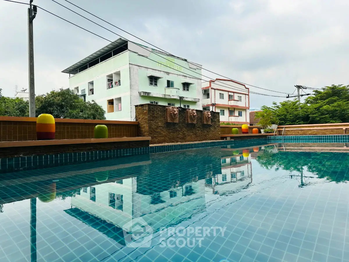Stunning residential pool with serene surroundings and modern architecture.