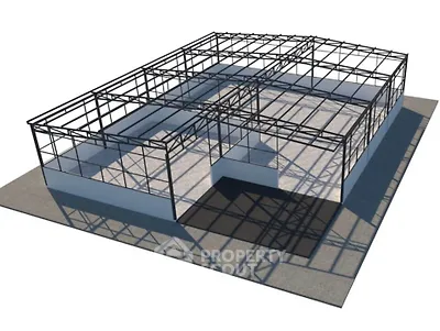 Modern architectural steel frame structure for innovative real estate development