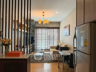 Modern living room with open layout and stylish decor