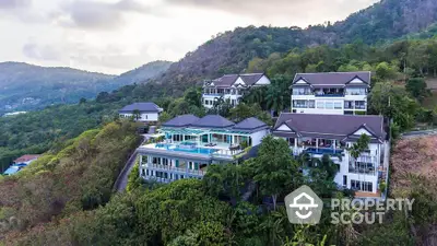 Luxurious hillside villas with stunning panoramic views and lush greenery