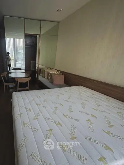Modern bedroom with eco-friendly mattress and stylish decor